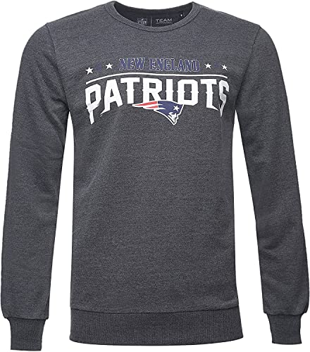 Recovered Pullover New England Patriots - S - Grau von Recovered