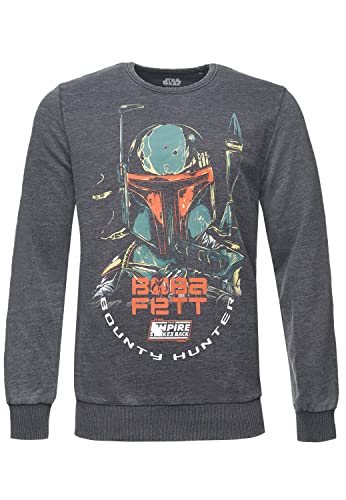 Recovered Pullover Star Wars Boba Fett - M - Grau von Recovered