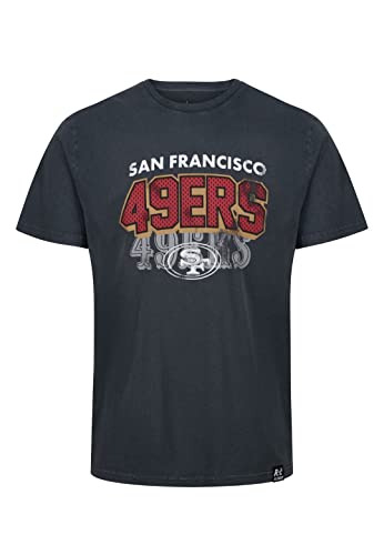Recovered San Francisco 49ers Black NFL Galore Washed T-Shirt - L von Recovered