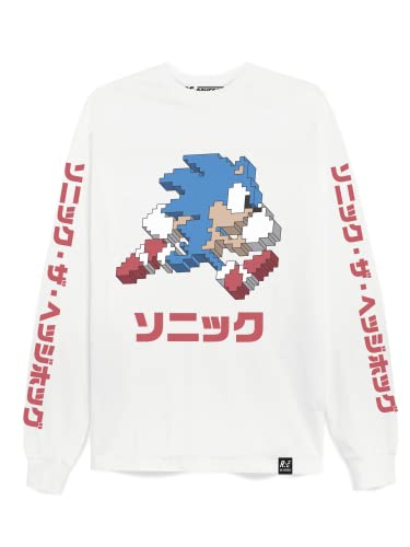 Recovered Sega Arcade Text Oversized L/S White T-Shirt by M von Recovered