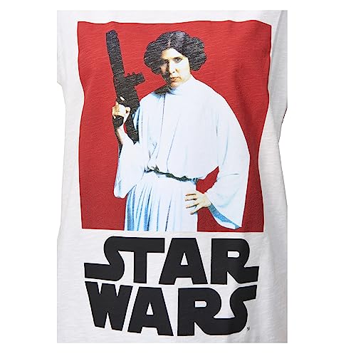 Recovered Star Wars Princess Leia Photography Ecru Womens Boyfriend T-Shirt by S von Recovered
