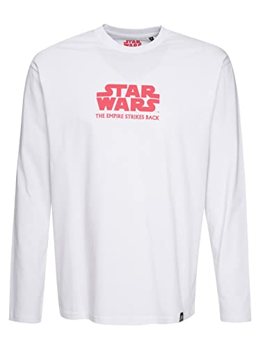 Recovered Star Wars The Empire Strikes Back Pink Poster Print Relaxed L/S White T-Shirt by L von Recovered