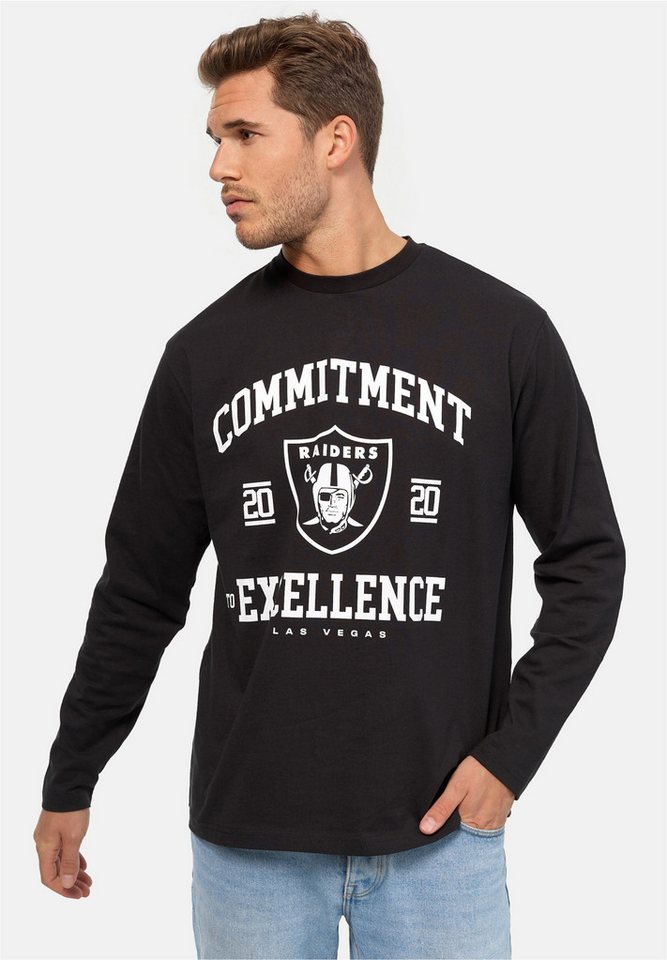 Recovered Sweatshirt NFL Raiders Commitment To Excellence Relaxed im lockeren Schnitt von Recovered
