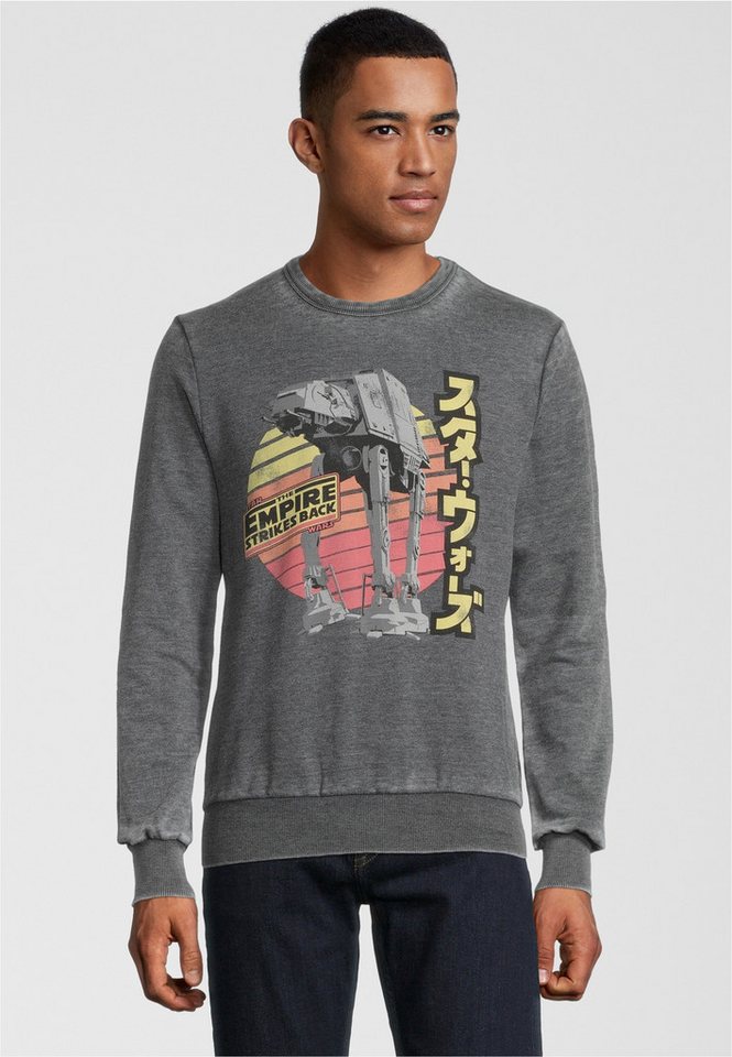 Recovered Sweatshirt Star Wars Empire Strikes Back Retro AT-AT im zeitlosen Design von Recovered