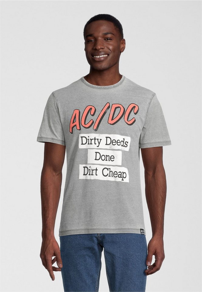 Recovered T-Shirt ACDC Dirty Deeds Done Cheap (1-tlg) mit coolem AC/DC-Print von Recovered
