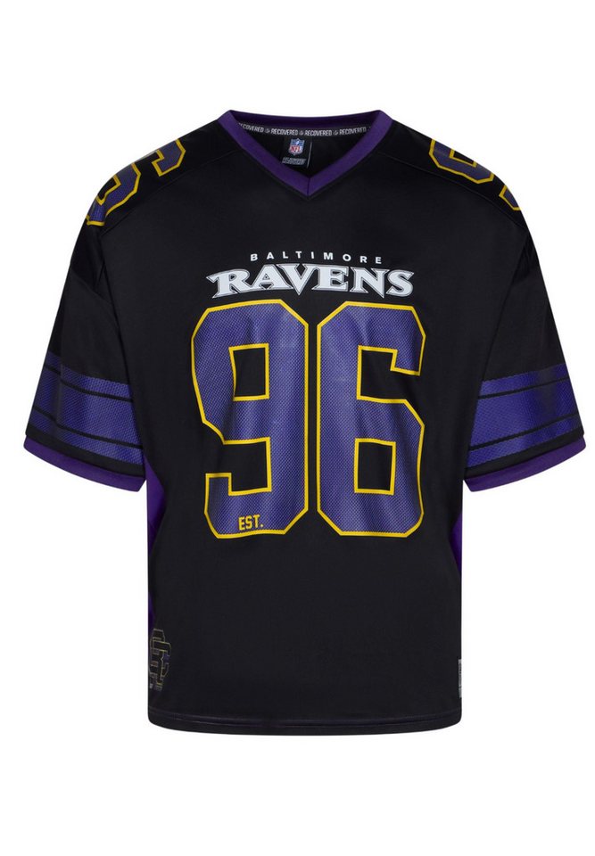 Recovered T-Shirt Baltimore Ravens NFL Mesh Oversized Top Jersey Trikot Schwarz Recovere (1-tlg) von Recovered