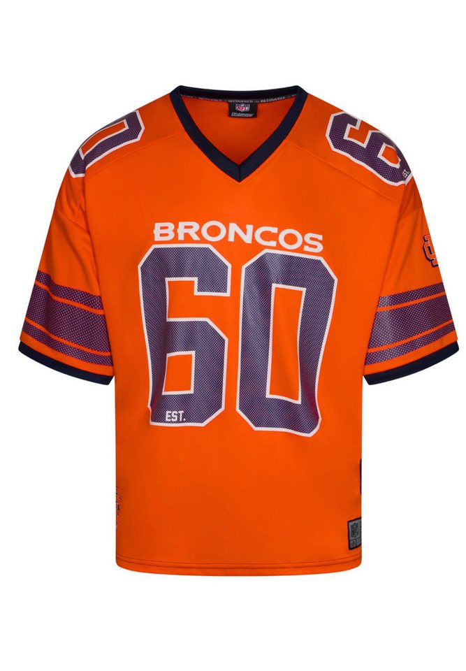 Recovered T-Shirt Denver Broncos NFL Mesh Oversized Top Jersey Trikot Orange Recovered (1-tlg) von Recovered