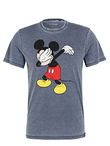 Recovered T-Shirt Disney Mickey Mouse Dabbing - XXL - Blau von Recovered