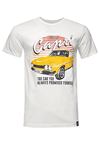 Recovered T-Shirt Ford Capri RS1300 - L - Ecru von Recovered