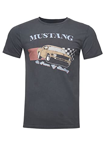 Recovered T-Shirt Ford The Power of Mustang - XXL - Charcoal von Recovered