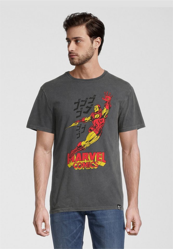 Recovered T-Shirt Marvel Comics Iron Man Japan mit angesagtem Iron Man Japan-Aufdruck von Recovered