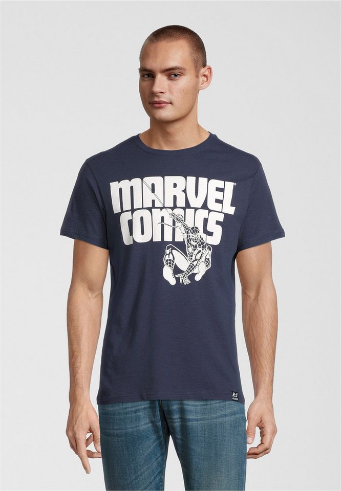 Recovered T-Shirt Marvel Comics Spidey Navy (1-tlg) mit coolem Spider-Man-Print von Recovered