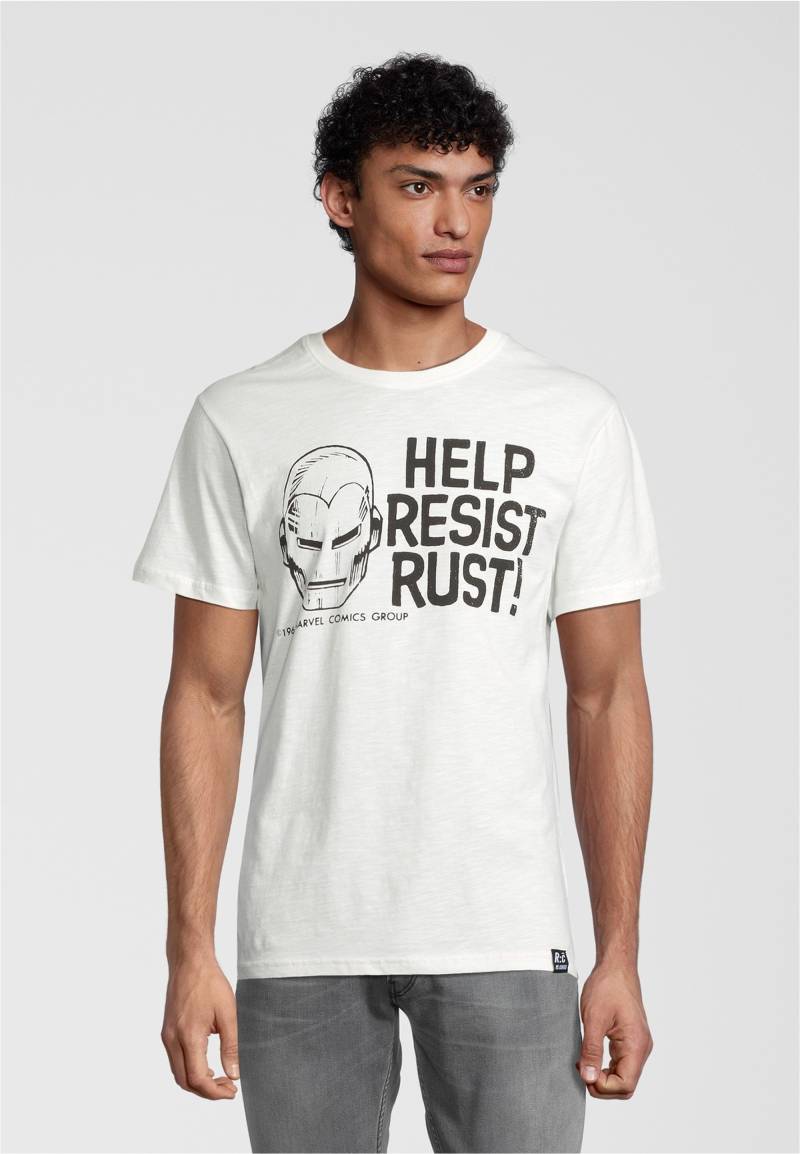 Recovered T-Shirt "Marvel Help Resist Rust Ecru", (1 tlg.), mit angesagtem Iron Man-Print von Recovered