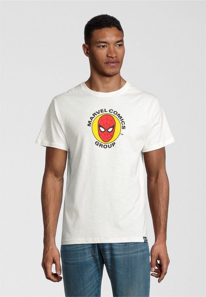 Recovered T-Shirt Marvel Spider-Man Circle im lockeren Schnitt von Recovered