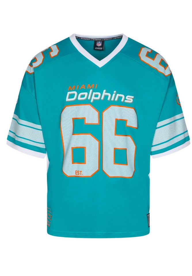Recovered T-Shirt Miami Dolphins NFL Mesh Oversized Top Jersey Trikot Türkis Recovered (1-tlg) von Recovered