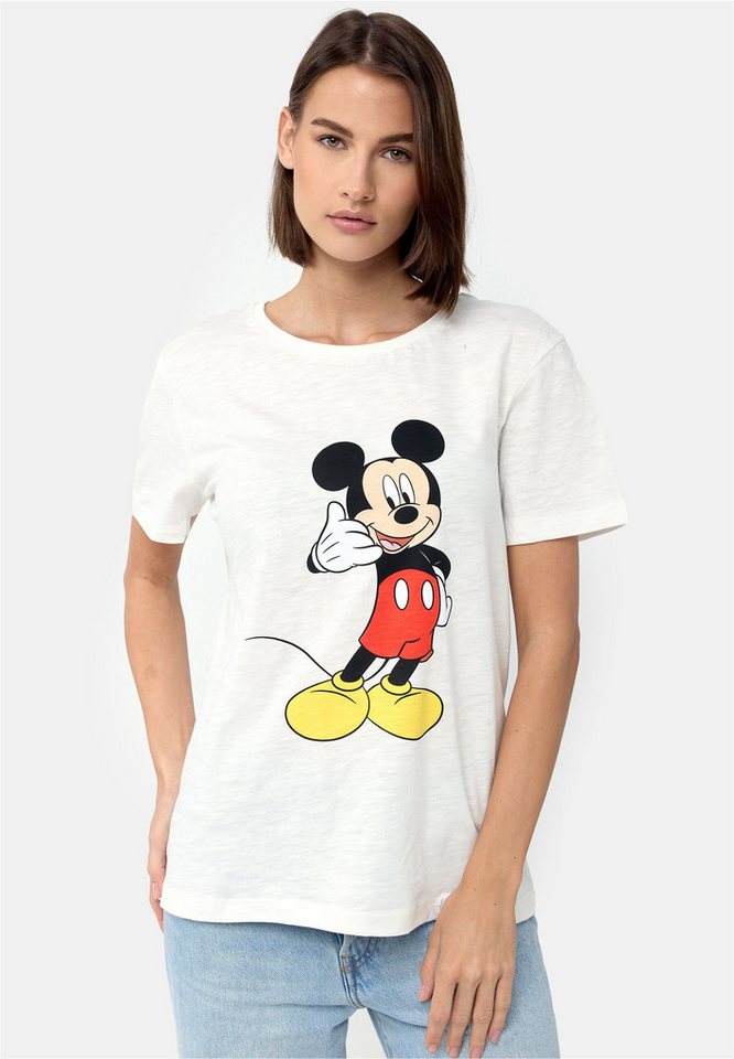 Recovered T-Shirt Mickey Mouse Phone (1-tlg) mit niedlichem Frontprint von Recovered