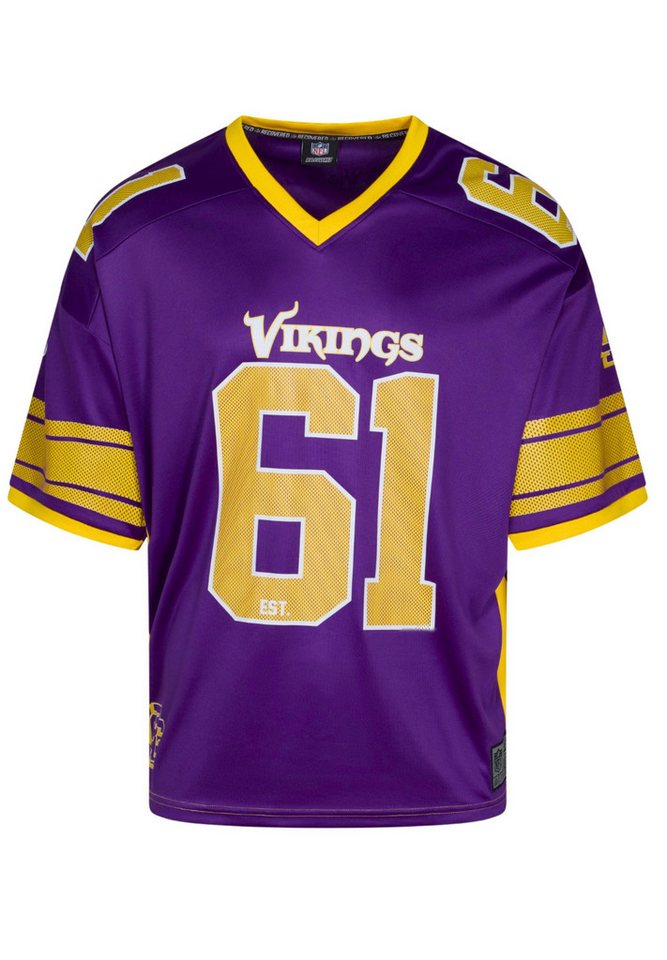 Recovered T-Shirt Minnesota Vikings NFL Mesh Oversized Top Jersey Trikot Violett Recover (1-tlg) von Recovered