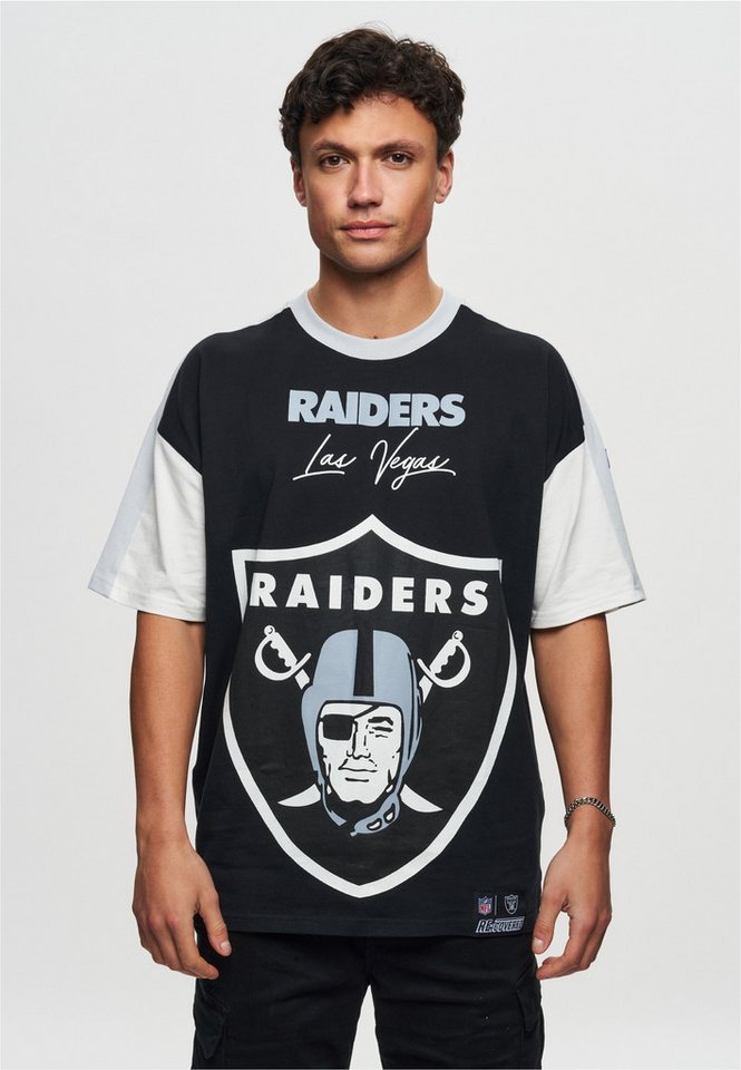 Recovered T-Shirt NFL Raiders Las Vegas Cut and Sew Oversized (1-tlg) für alle Las Vegas Raiders-Fans von Recovered