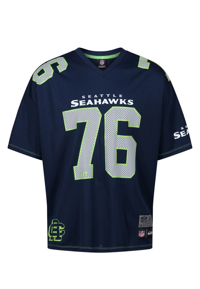 Recovered T-Shirt NFL Seahawks Est 76 Oversized (1-tlg) mit coolen Prints von Recovered