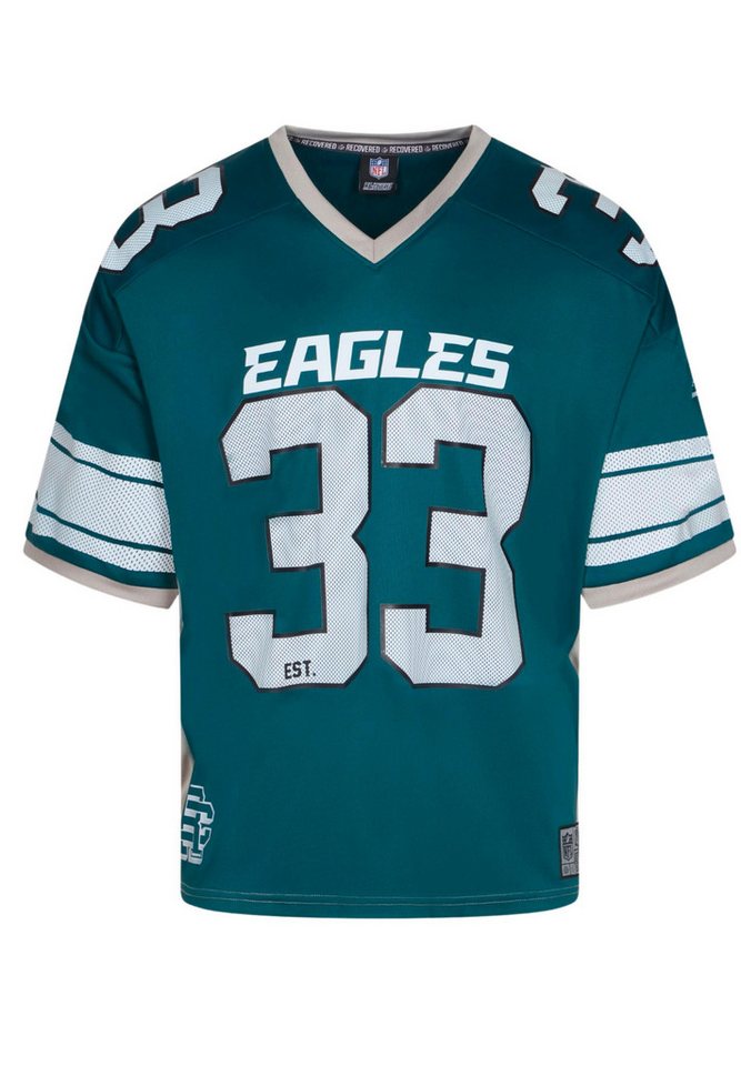 Recovered T-Shirt Philadelphia Eagles NFL Mesh Oversized Top Jersey Trikot Grün Recovere (1-tlg) von Recovered