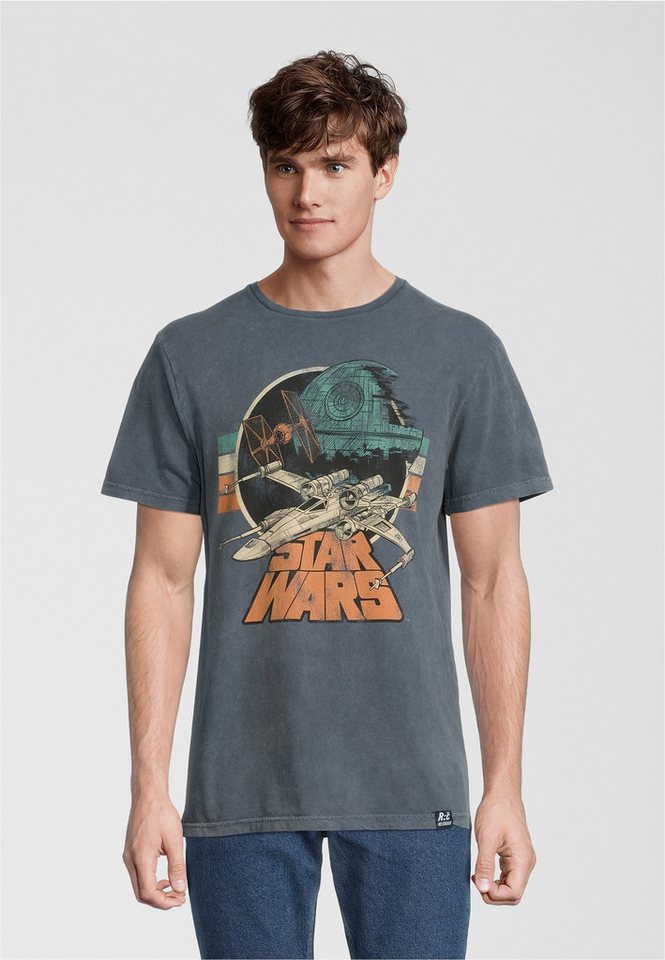 Recovered T-Shirt Star Wars Empire Strikes Back Retro X-Wing im zeitlosen Design von Recovered
