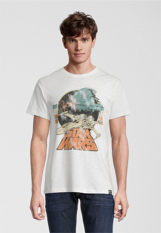 Recovered T-Shirt Star Wars Empire Strikes Back Retro X-Wing im zeitlosen Design von Recovered