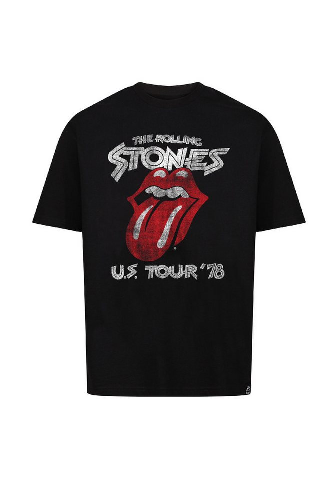 Recovered T-Shirt The Rolling Stones 76 Tour mit coolem Stones-Print von Recovered