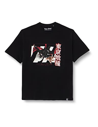 Recovered Tokyo Ghoul Ken Kaneki Reach Black T-Shirt by XXL von Recovered