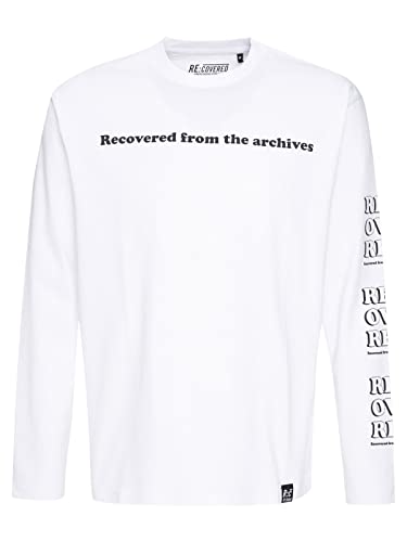 Recovered from The Archive Retro Relaxed L/S White T-Shirt M von Recovered