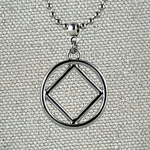 Na Anhänger Narcoics Anonymous Versilbertes Schmuckstück von RecoveryBling