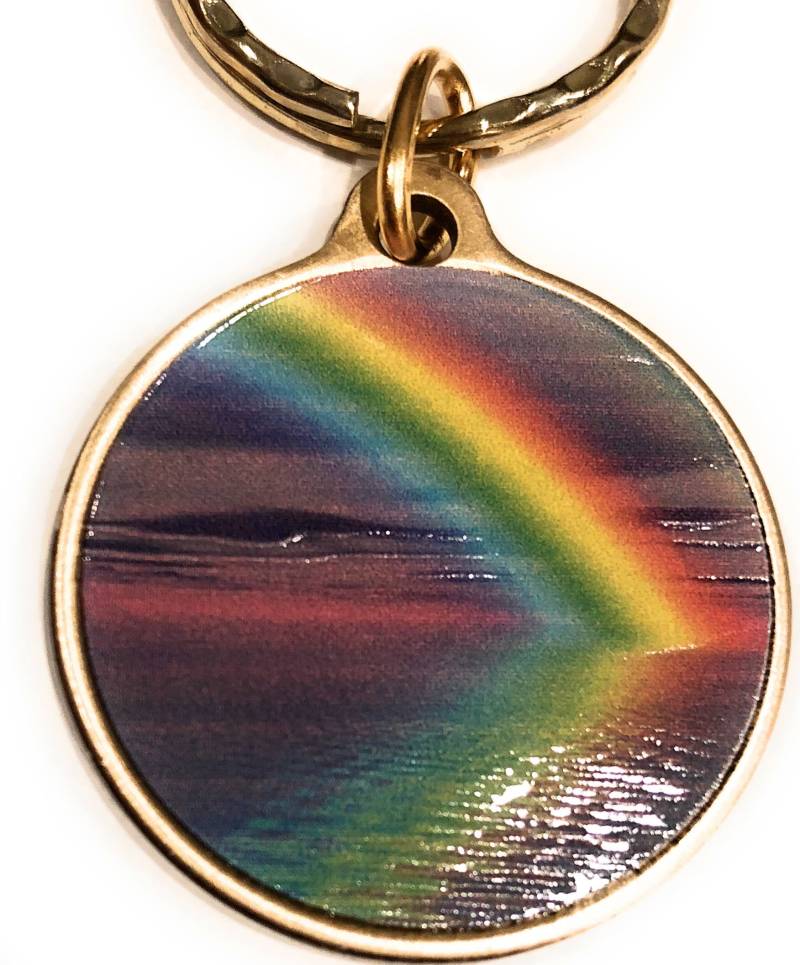 Ruhe-Frieden Innerhalb Der Sturm Farbe Regenbogen Schlüsselanhänger Ruhe-Frieden Innerhalb Der Sturm Farbe Regenbogen Schlüsselanhänger von RecoveryChip