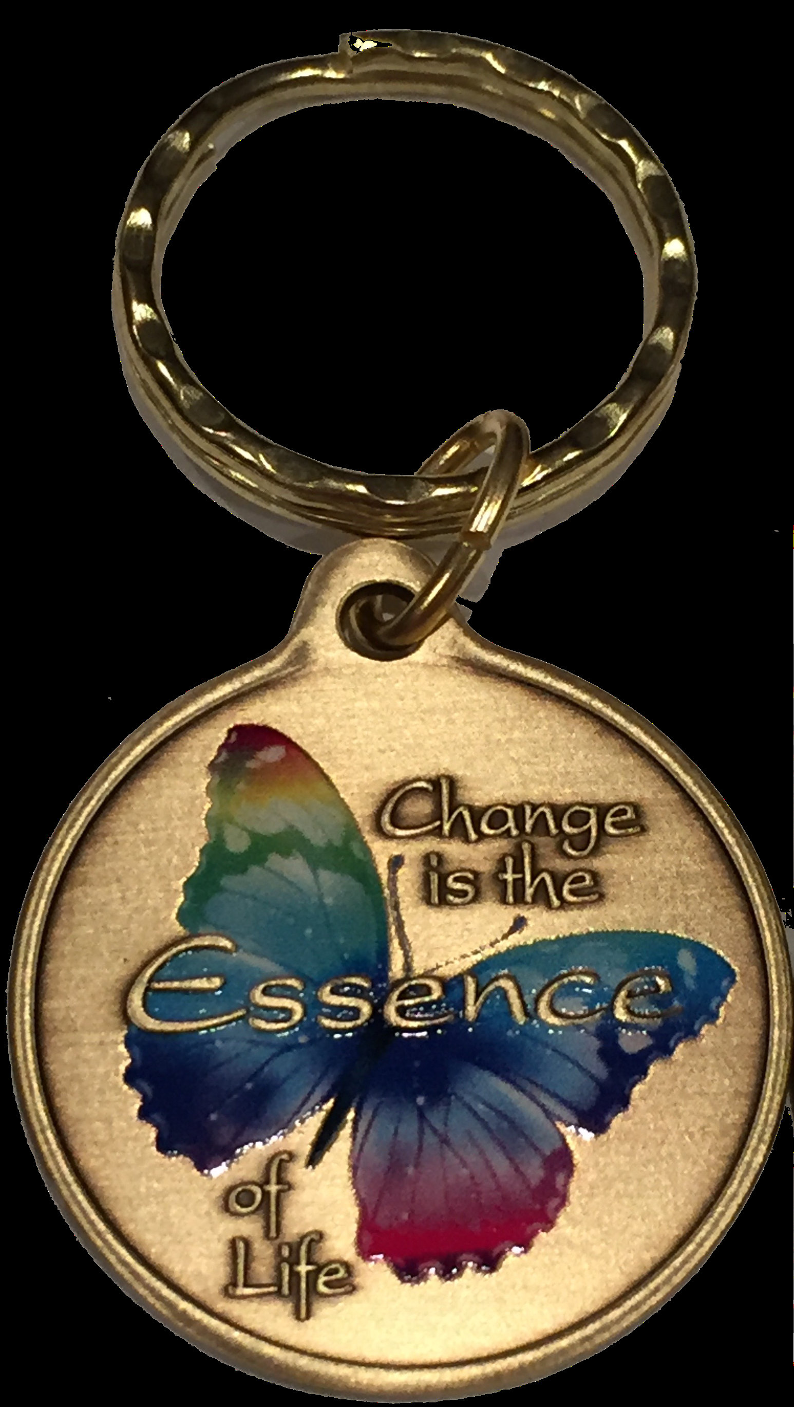 Wenn Nichts Geändert Würde Es Keine Schmetterlinge - Veränderung Ist Die Essenz Des Lebens Farbe Schmetterling Schlüsselanhänger von RecoveryChip