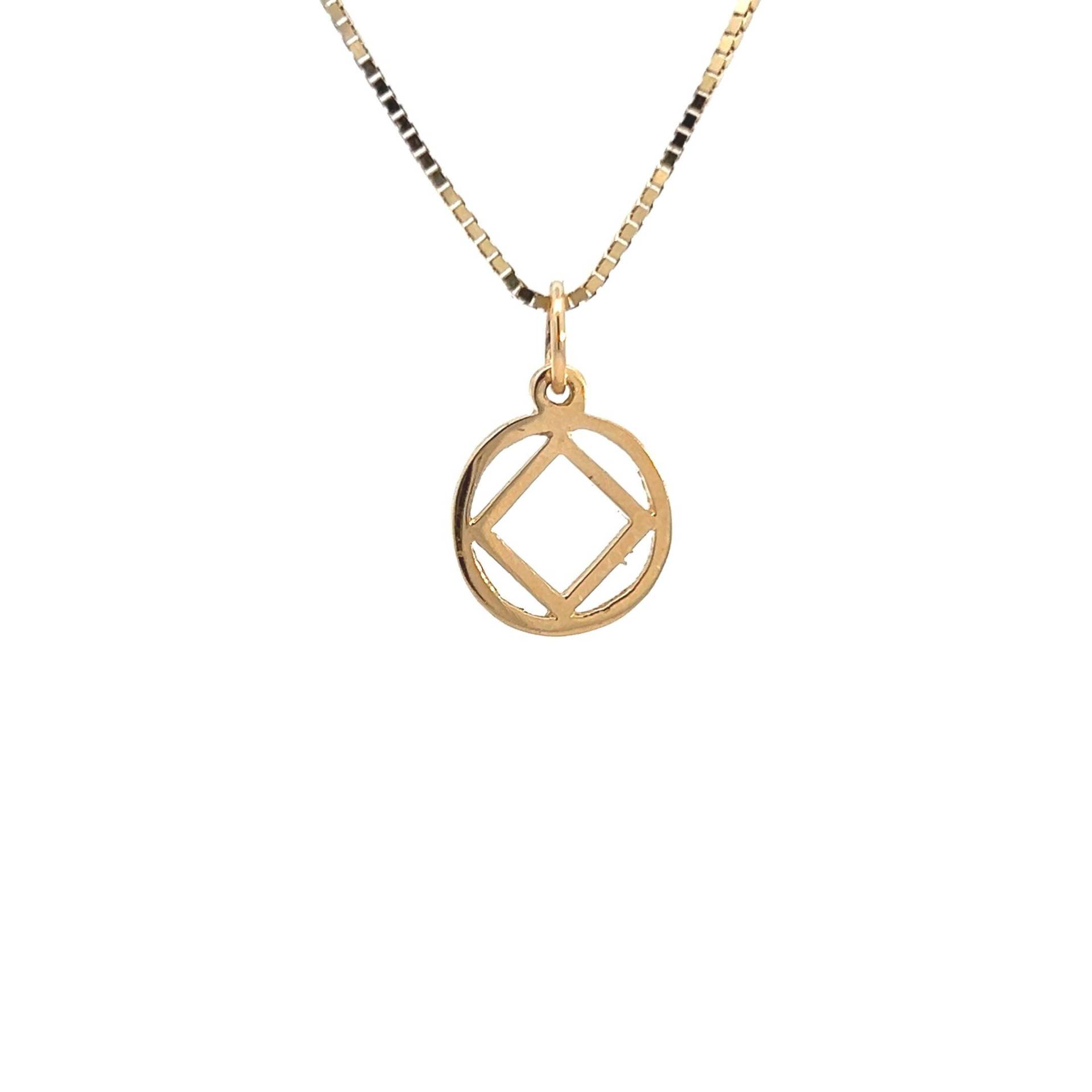 Narcoics Anonymous 14K Gold, Na Symbol Anhänger Kette Separat Erhältlich Narcoics Anonymous 14K Gold, Na Symbol Anhänger Kette Separat Erhältlich von RecoveryIsAGift