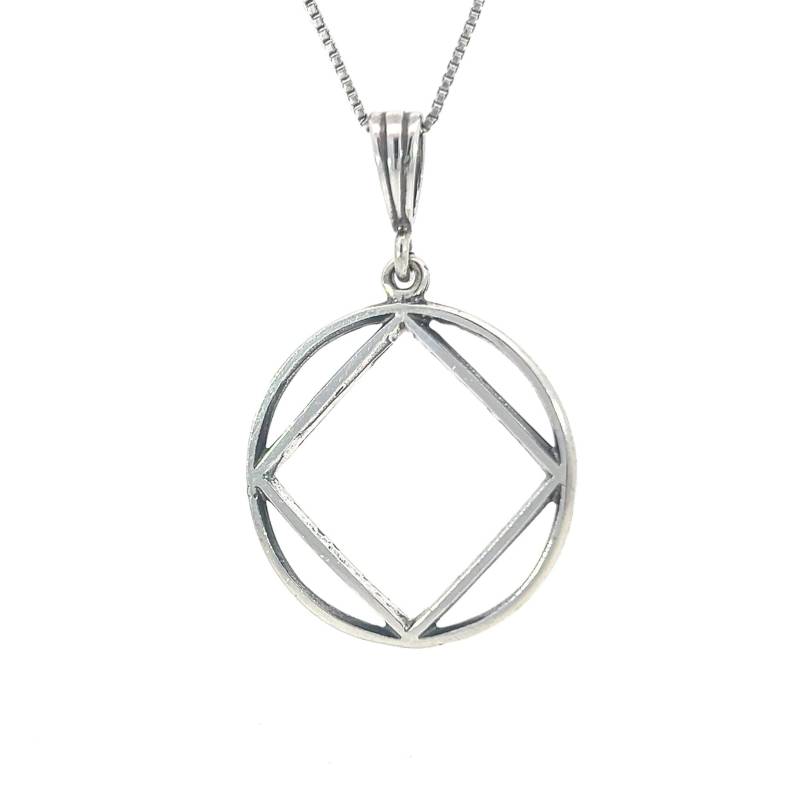 Narcoics Anonymous Na Symbol in Einer Glatten Draht-stil-Kette Separat Erhältlich von RecoveryIsAGift