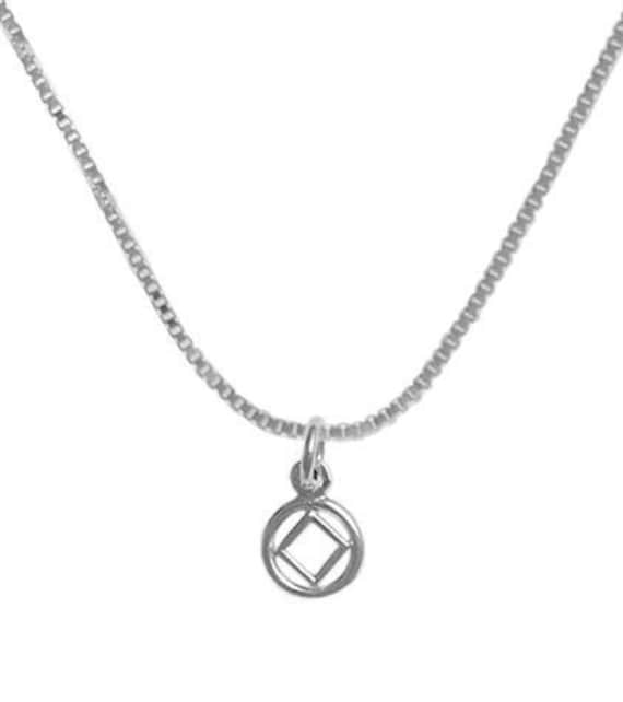 Narcoics Anonymous Set Aus Kleinen Na Symbol Anhängern Und Lt. Box Kette von RecoveryIsAGift