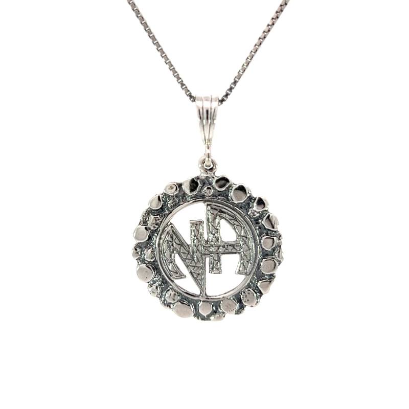 Narcoics Anonymous Sterlingsilber, Na Initialen in Einer Nugget Style Circle-Kette Separat Erhältlich von RecoveryIsAGift