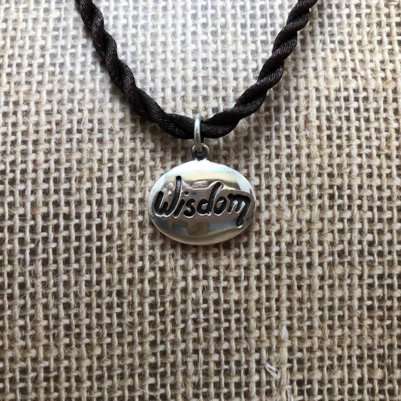 sterling Silber 925 "Wisdom" Serenity Prayer Anhänger Halskette Für Genesung von RecoveryRegaliaGifts