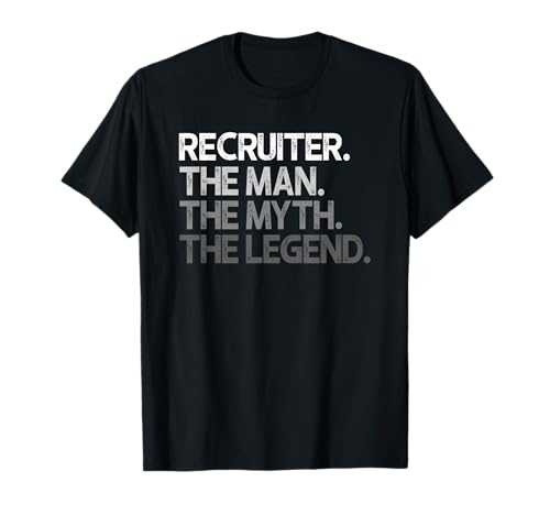 Personalvermittlergeschenk The Man Myth Legend T-Shirt Personalvermittlergeschenk The Man Myth Legend T-Shirt von Recruiter Gifts
