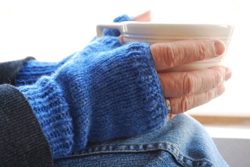 Fingerlose Handschuhe Aus Wollmischung von RecycledGramma
