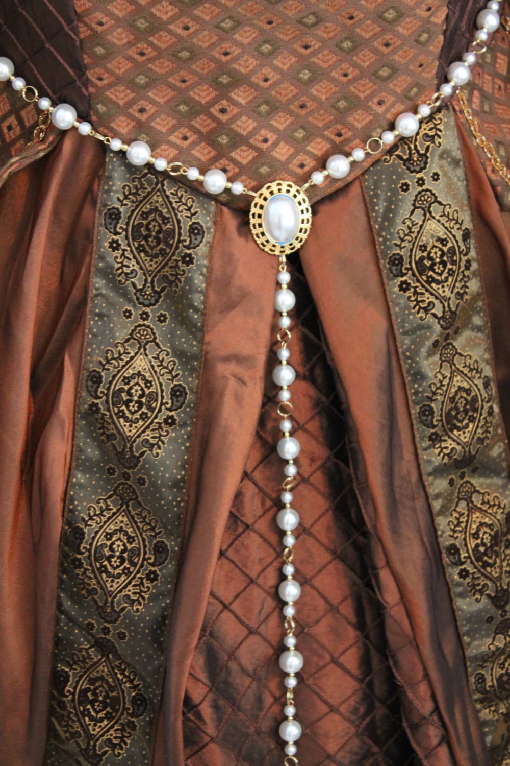 Elfenbein Perle Regent Renaissance Schmuck, Tudor Rose Anne Boleyn Gürtel Elfenbein Perle Regent Renaissance Schmuck, Tudor Rose Anne Boleyn Gürtel von RecycledRockstah