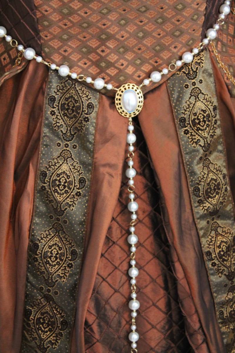 Elfenbein Perle Regent Renaissance Schmuck, Tudor Rose Anne Boleyn Gürtel Elfenbein Perle Regent Renaissance Schmuck, Tudor Rose Anne Boleyn Gürtel von RecycledRockstah