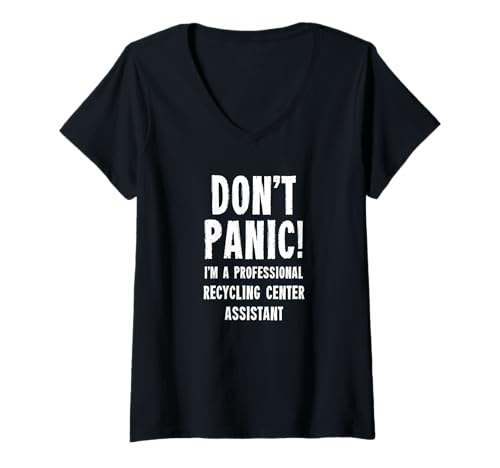 Damen Assistent des Recyclingzentrums T-Shirt mit V-Ausschnitt Damen Assistent des Recyclingzentrums T-Shirt mit V-Ausschnitt von Recycling Center Operations Department T-Shirts &
