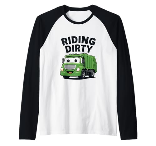 Fahren mit schmutzigem Müll und Recycling von Müllwagen für Kinder, Jungen und Kleinkinder Raglan Fahren mit schmutzigem Müll und Recycling von Müllwagen für Kinder, Jungen und Kleinkinder Raglan von Recycling Garbage Truck Apparel Co.