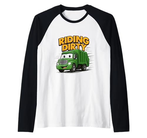 Fahren mit schmutzigem Müll und Recycling von Müllwagen für Kinder, Jungen und Kleinkinder Raglan Fahren mit schmutzigem Müll und Recycling von Müllwagen für Kinder, Jungen und Kleinkinder Raglan von Recycling Garbage Truck Apparel Co.