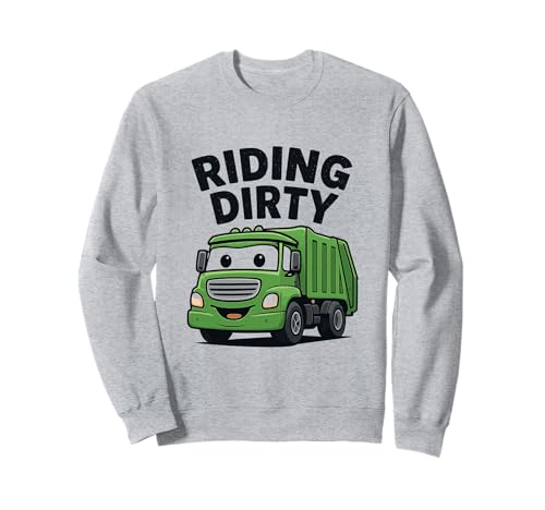Fahren mit schmutzigem Müll und Recycling von Müllwagen für Kinder, Jungen und Kleinkinder Sweatshirt Fahren mit schmutzigem Müll und Recycling von Müllwagen für Kinder, Jungen und Kleinkinder Sweatshirt von Recycling Garbage Truck Apparel Co.