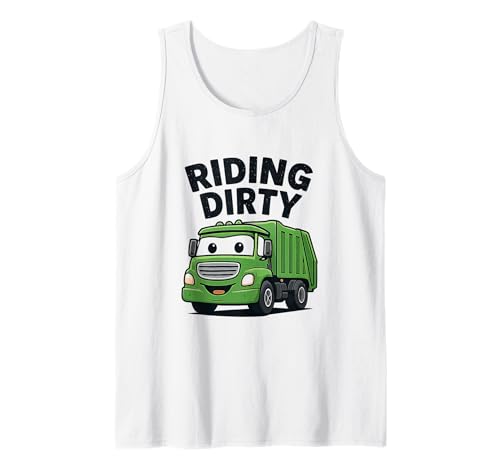 Fahren mit schmutzigem Müll und Recycling von Müllwagen für Kinder, Jungen und Kleinkinder Tank Top Fahren mit schmutzigem Müll und Recycling von Müllwagen für Kinder, Jungen und Kleinkinder Tank Top von Recycling Garbage Truck Apparel Co.