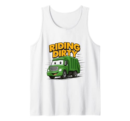 Fahren mit schmutzigem Müll und Recycling von Müllwagen für Kinder, Jungen und Kleinkinder Tank Top Fahren mit schmutzigem Müll und Recycling von Müllwagen für Kinder, Jungen und Kleinkinder Tank Top von Recycling Garbage Truck Apparel Co.