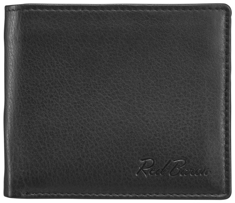 Red Baron Geldbörse Geldbeutel Leder Braun RB-WT-007-01, Kreditkartenfächer, Steckfächer, schlicht von Red Baron