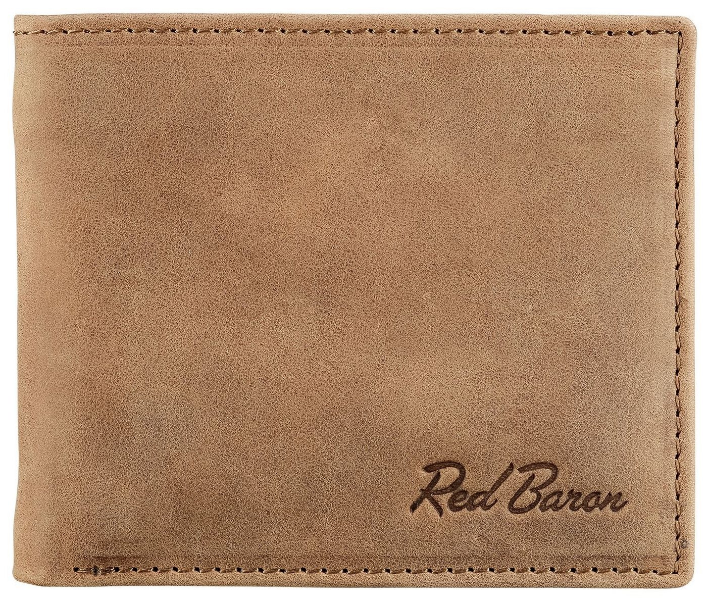 Red Baron Geldbörse RB-WT-008-05, Kreditkartenfächer, Steckfächer, Geldklammer, schlicht von Red Baron