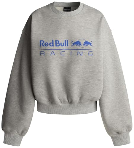 Red Bull Racing X Pepe Jeans Damen Logo Crew Sweatshirt, Grau (meliertes Grau), M von Red Bull Racing X Pepe Jeans